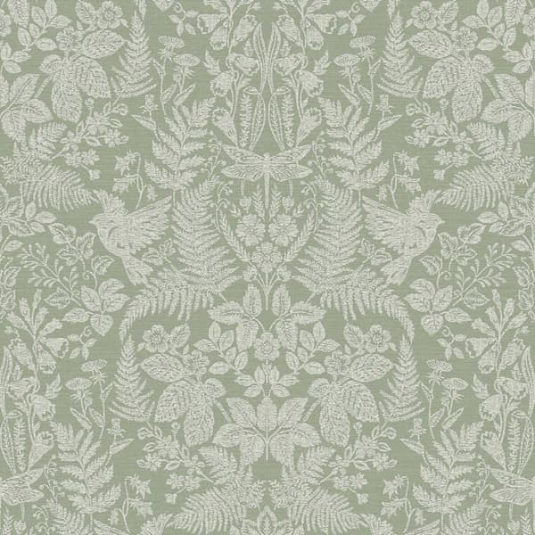 Holden Décor Alchemy Collection Loxley Textured Wallpaper Sage 10m x 53cm