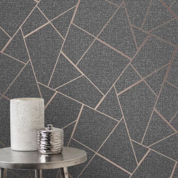 Fine Decor Quartz Fractal Textured Wallpaper