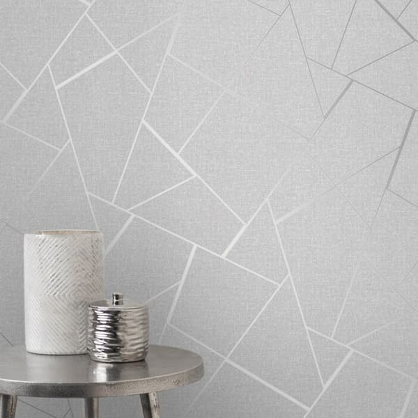 Fine Decor Quartz Fractal Textured Wallpaper