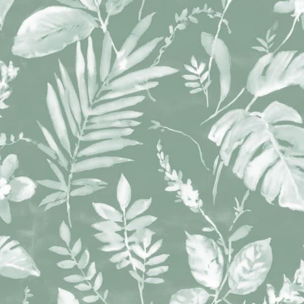 Muriva Eden Tane Leaf Wallpaper Green 10m x 53cm