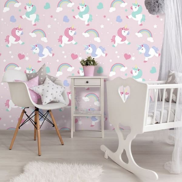 World of Wallpaper Jeg tror på enhjørninger tapet