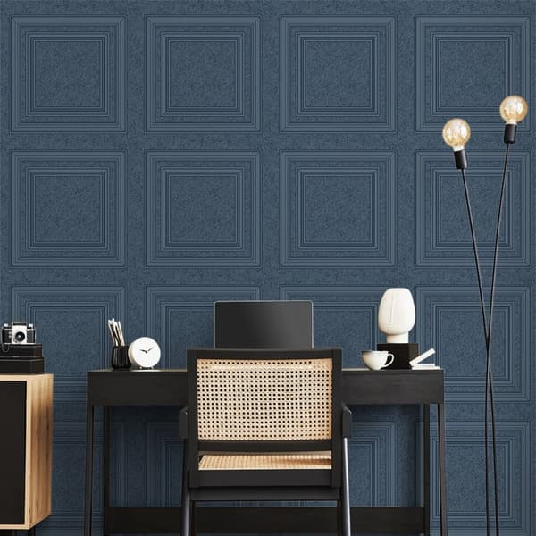 Belgravia Blown Panel Vinyl Textured Wallpaper