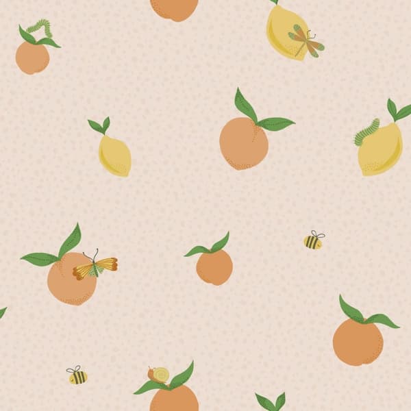 Holden Décor Tutti Fruity Wallpaper Orange/Soft Coral One Size