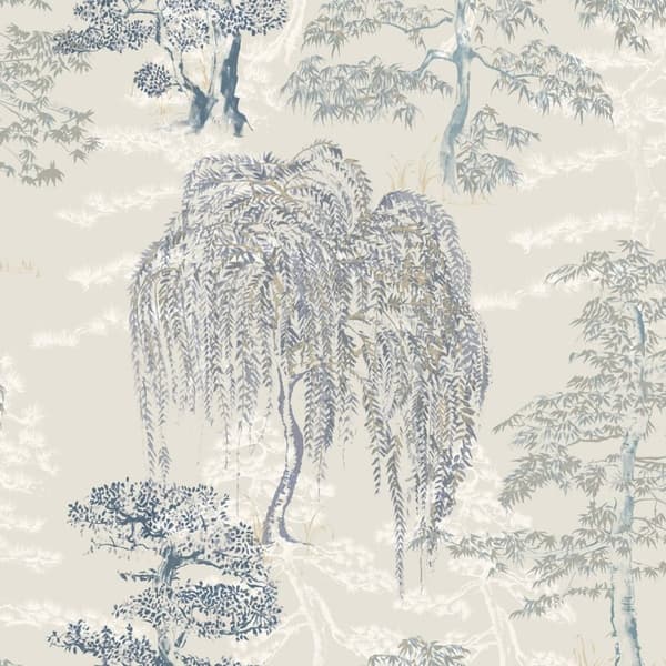 Arthouse Orientalsk have tapet Soft Blue 10.1m x 53cm