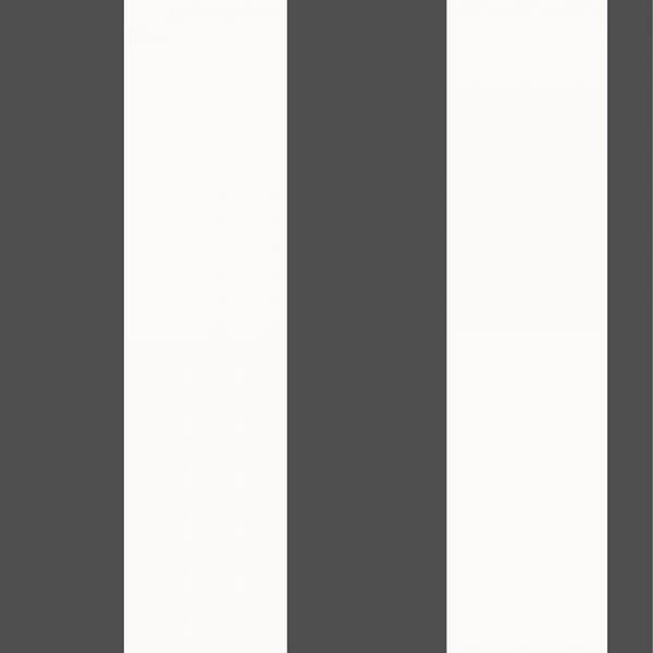 Rasch Stripe Textured Wallpaper Black/White 32.8ft x 21in