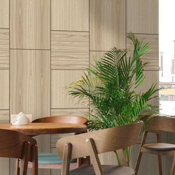 Belgravia Rivington Wood Panel Wallpaper