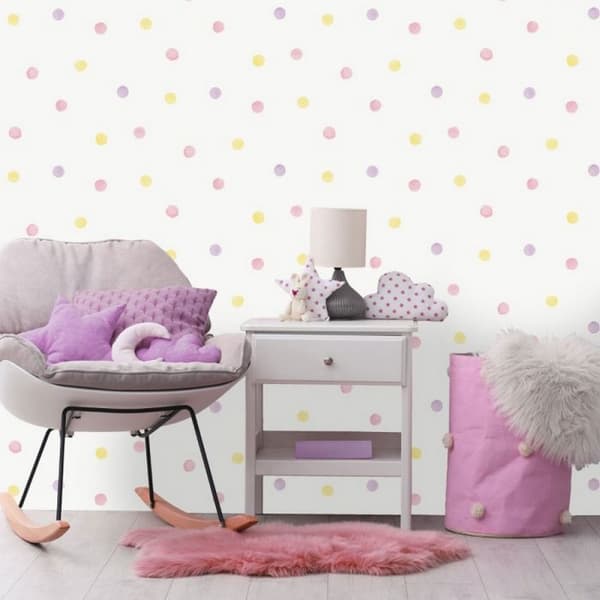 Holden Décor Over The Rainbow Polka Dot Wallpaper