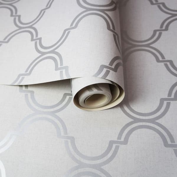 Holden Décor Glistening Geo Trellis Wallpaper