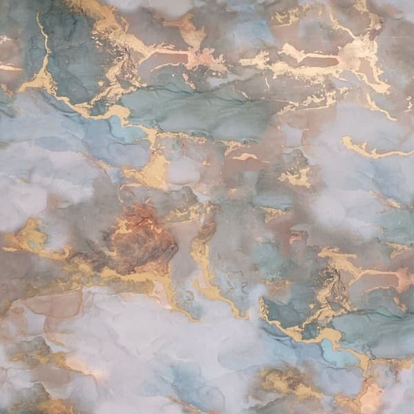 Arthouse Myriad Marble Wallpaper Pink/Multicoloured 10.5cm x 53cm