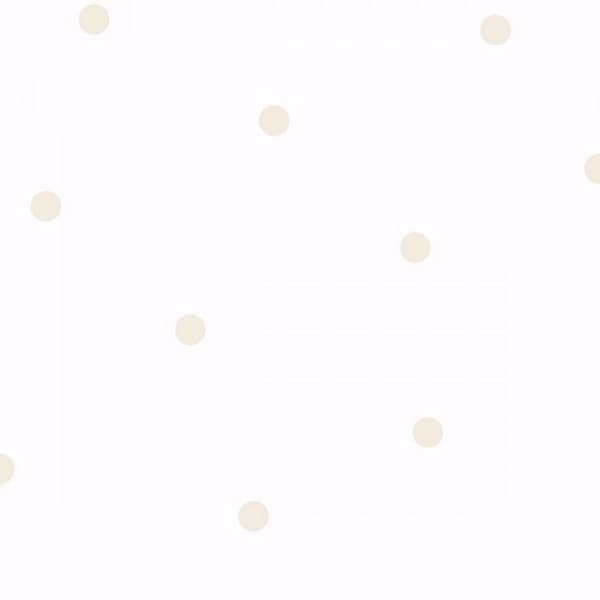 Holden Décor Polka Dot tapet Beige/White One Size
