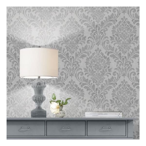 Muriva Eleanor Damask Wallpaper