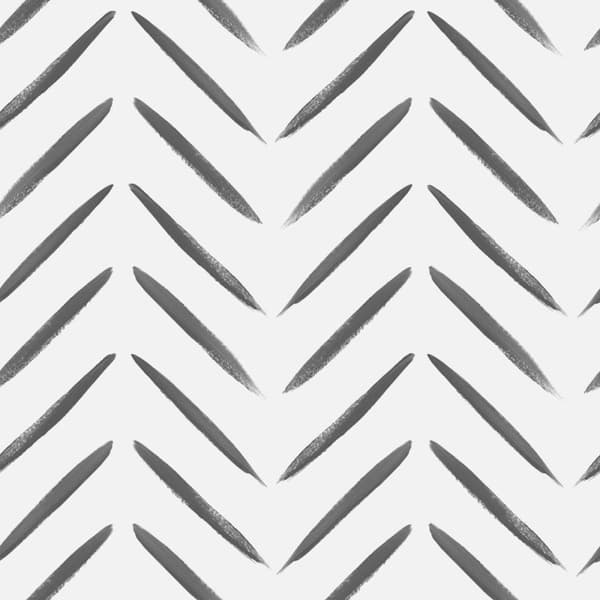 Holden Décor Brush Stroke Wallpaper Black/White 10m x 53cm