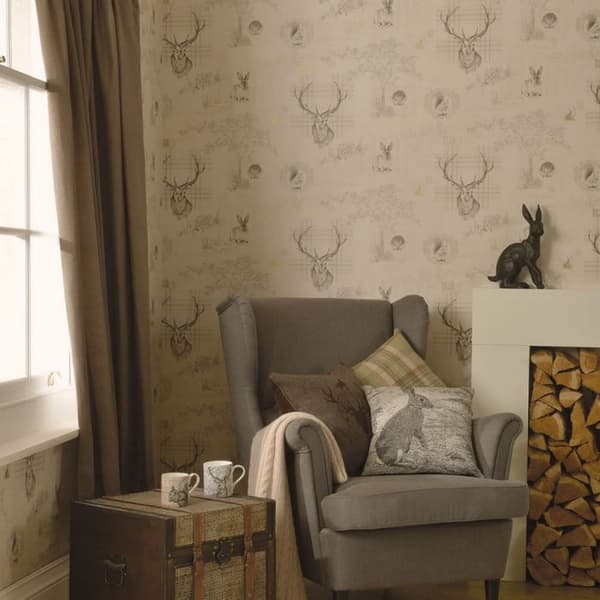 Holden Décor Richmond Highland Stag Wallpaper