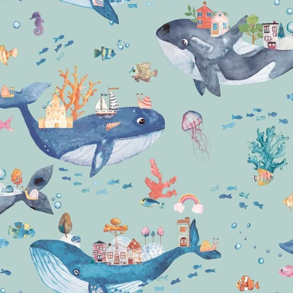 Holden Décor Whale Wallpaper