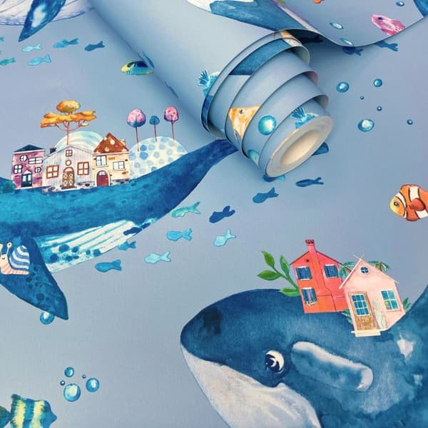 Holden Décor Whale Wallpaper