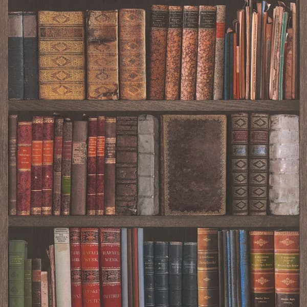 Rasch Books Textured Wallpaper Brown 10m x 53cm