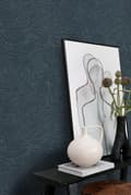 Miniatyrbild 2 av 8: ESTAhome tapet 3d vågmotiv mörkblått 0.53 x 10.05 m