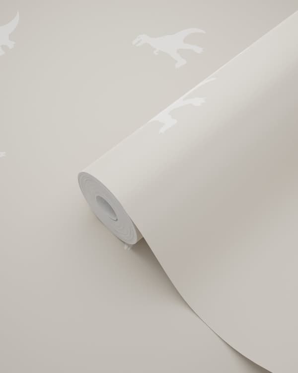 ESTAhome tapet dinosaurier beige 53 cm x 10,05 m