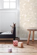 Miniatyrbild 3 av 8: ESTAhome tapet skog med skogsdjur beige 53 cm x 10,05 m