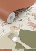Miniatyrbillede 8 af 8: ESTAhome tapet skov med skovdyr off-hvidt og beige 53 cm x 10,05 m