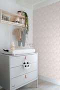 Miniatyrbild 3 av 8: ESTAhome tapet blommor syrénrosa 53 cm x 10,05 m