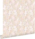 Miniatyrbillede 1 af 8: ESTAhome tapet blomster skinnende lyserødt og beige 53 cm x 10,05 m