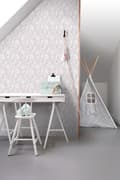 Miniatyrbillede 5 af 8: ESTAhome tapet blomster syrenlilla 53 cm x 10,05 m