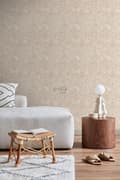 Miniatyrbild 2 av 7: ESTAhome tapet pennteckning av blommor beige 53 cm x 10,05 m