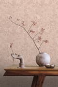 Miniatyrbillede 3 af 8: ESTAhome tapet blomstertegning terracotta pink 53 cm x 10,05 m