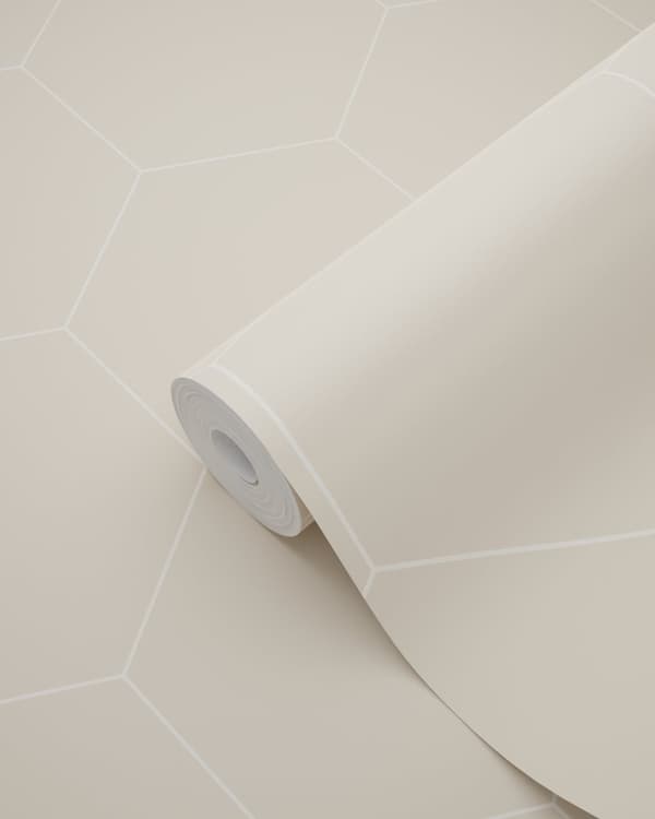 ESTAhome tapet sexkant beige 0,53 x 10,05 m