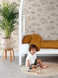 Miniatyrbild 2 av 5: ESTAhome tapet dinosaurier beige 0,53 x 10,05 m