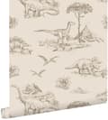 Miniatyrbild 1 av 5: ESTAhome tapet dinosaurier beige 0,53 x 10,05 m