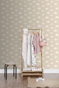 Miniatyrbild 4 av 6: ESTAhome tapet små moln beige 0.53 x 10.05 m