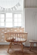Miniatyrbillede 3 af 5: ESTAhome tapet små skyer lys terracotta rød 0.53 x 10.05 m