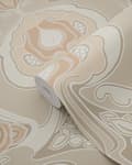 Miniatyrbild 8 av 8: ESTAhome tapet blommor art nouveau stil beige 0.53 x 10.05 m
