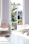 Miniatyrbild 6 av 8: ESTAhome tapet palmblad syrénlila 0.53 x 10.05 m