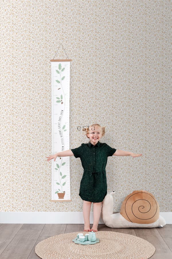 ESTAhome tapet blommor beige 0.53 x 10.05 m