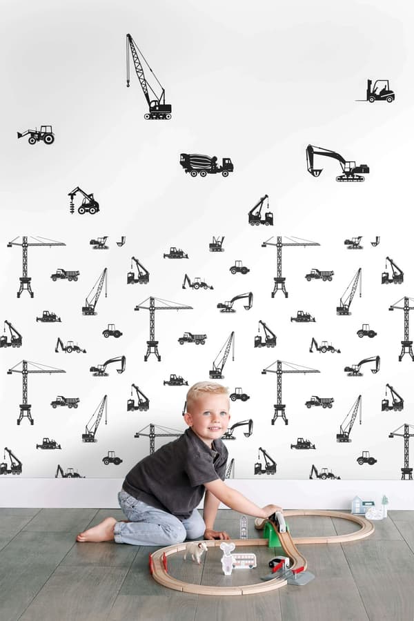 ESTAhome wallsticker køretøjer sort 47,5 cm x 66 cm