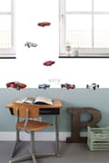 Miniatyrbillede 3 af 5: ESTAhome wallsticker sportsbiler rødt, hvidt og blåt 47,5 cm x 66 cm