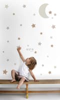 Miniatyrbillede 7 af 8: ESTAhome wallsticker stjernehimmel sandfarvet og terracotta rød 47,5 cm x 66 cm