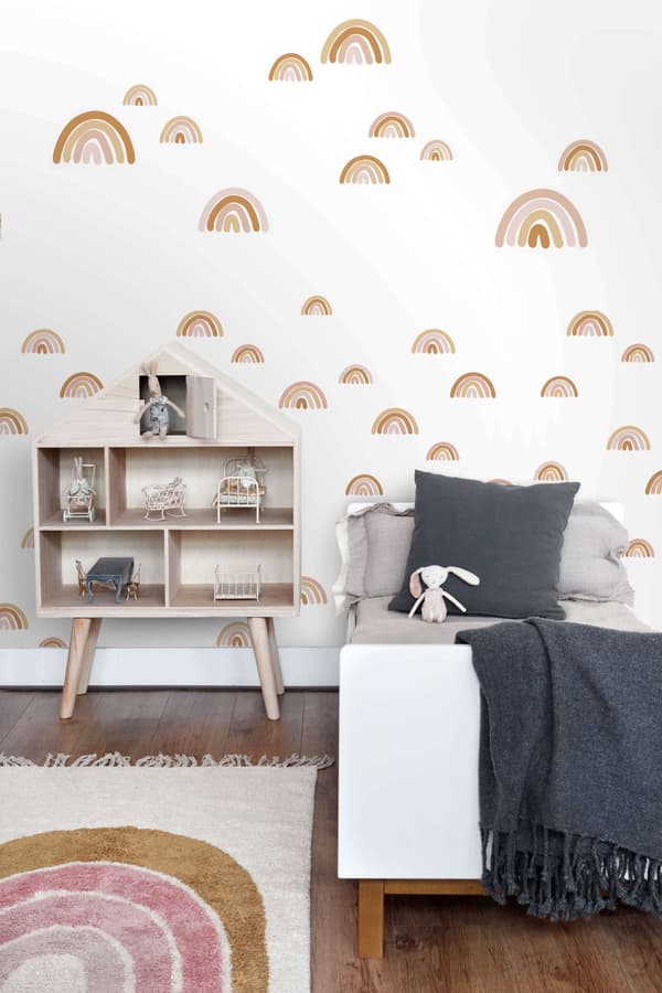 ESTAhome wallsticker regnbuer terracotta pink 47,5 cm x 66 cm