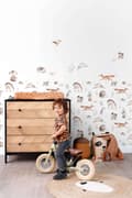 Miniatyrbillede 3 af 5: ESTAhome wallsticker skovdyr brunt 33 cm x 47,5 cm