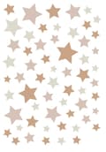 Miniatyrbillede 1 af 4: ESTAhome wallsticker stjernehimmel sandfarvet og terracotta rød 33 cm x 47,5 cm