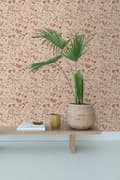 Miniatyrbild 7 av 8: ESTAhome tapet vilda blommor terrakotta rosa 0,53 x 10,05 m