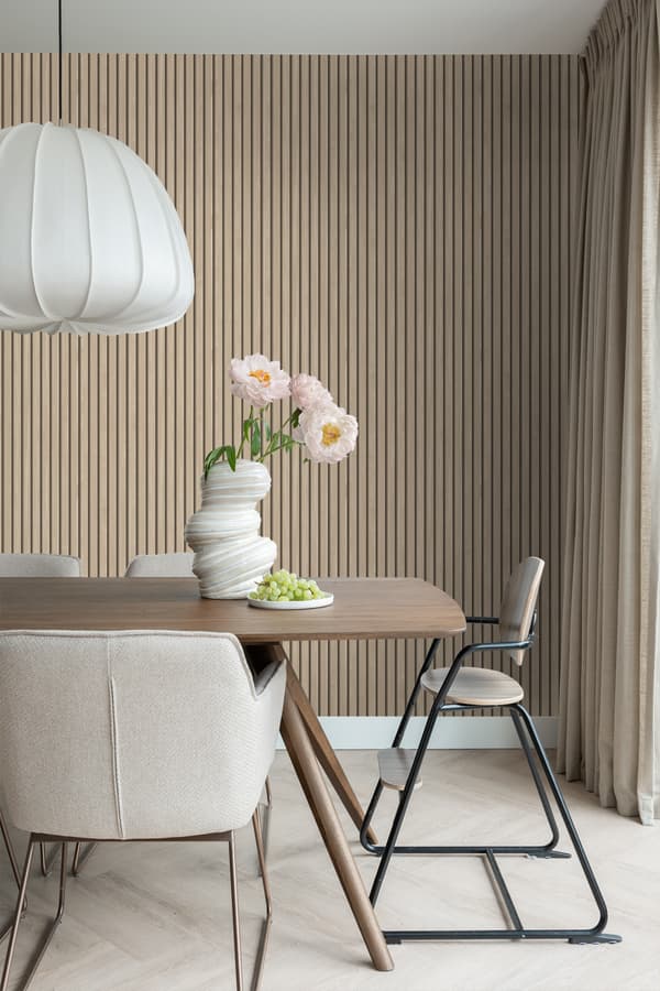 ESTAhome tapet trælameller beige 0.53 x 10.05 m