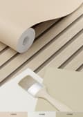 Miniatyrbillede 6 af 8: ESTAhome tapet trælameller beige 0.53 x 10.05 m