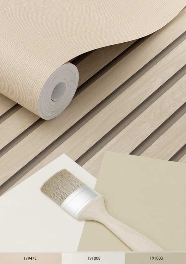 ESTAhome tapet trælameller beige 0.53 x 10.05 m