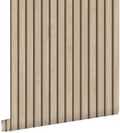 Miniatyrbillede 1 af 8: ESTAhome tapet trælameller beige 0.53 x 10.05 m