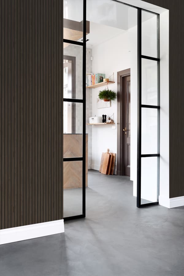 ESTAhome tapet träribbor mörkbrunt 0.53 x 10.05 m