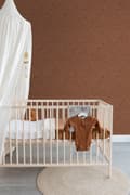 Miniatyrbillede 2 af 8: ESTAhome tapet ginkgoblade terracotta rød 0.53 x 10.05 m